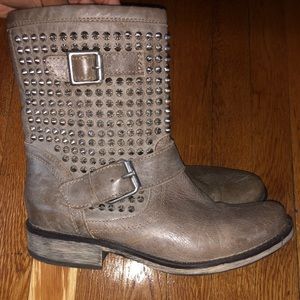 Steve Madden distressed leather booties
